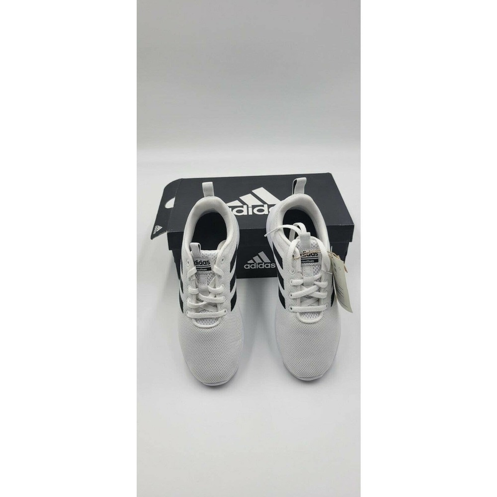 Adidas Kid's White Lite Racer CLN Sneakers Size 2.5 US Big Kid